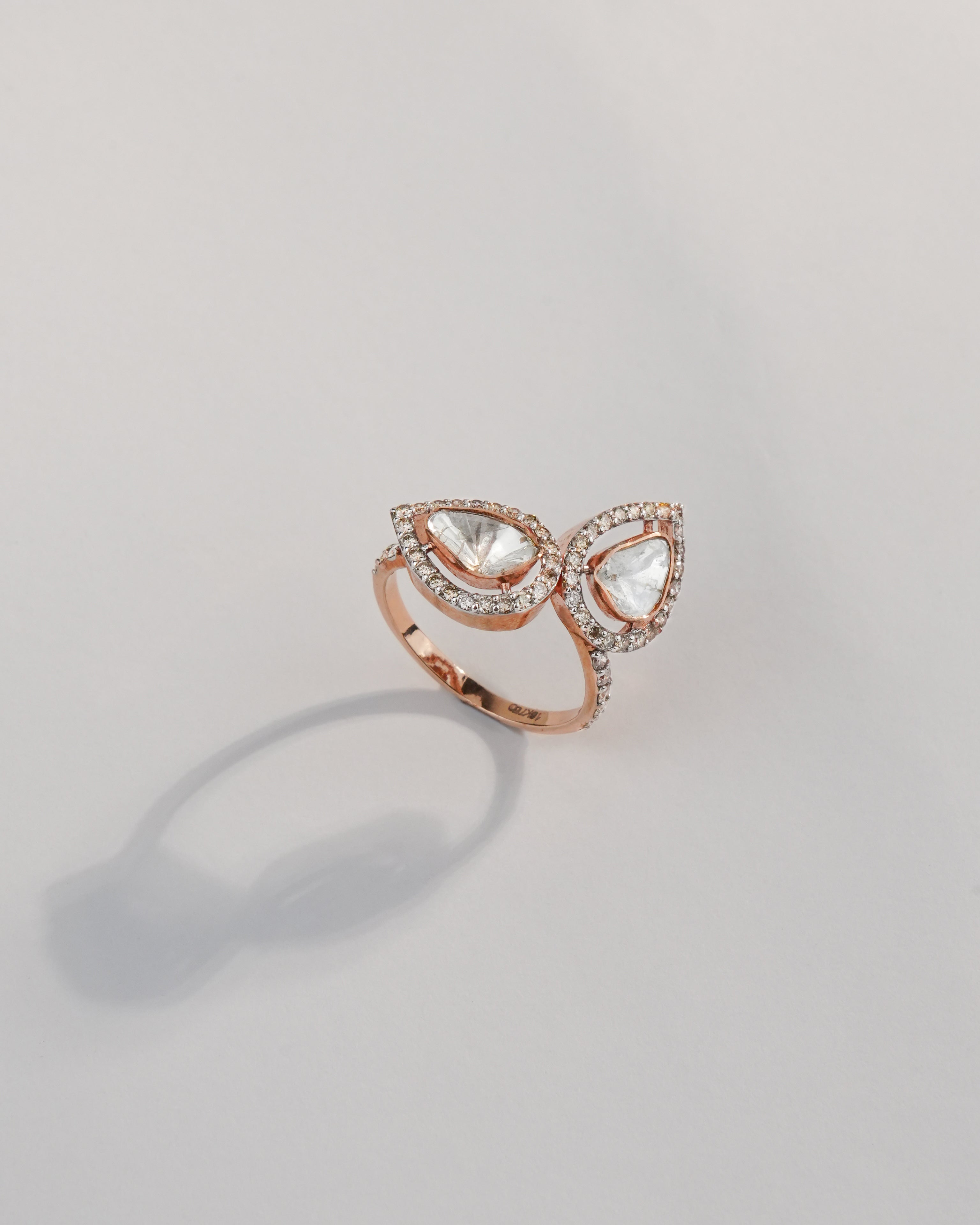 Melina Polki And Diamond Ring