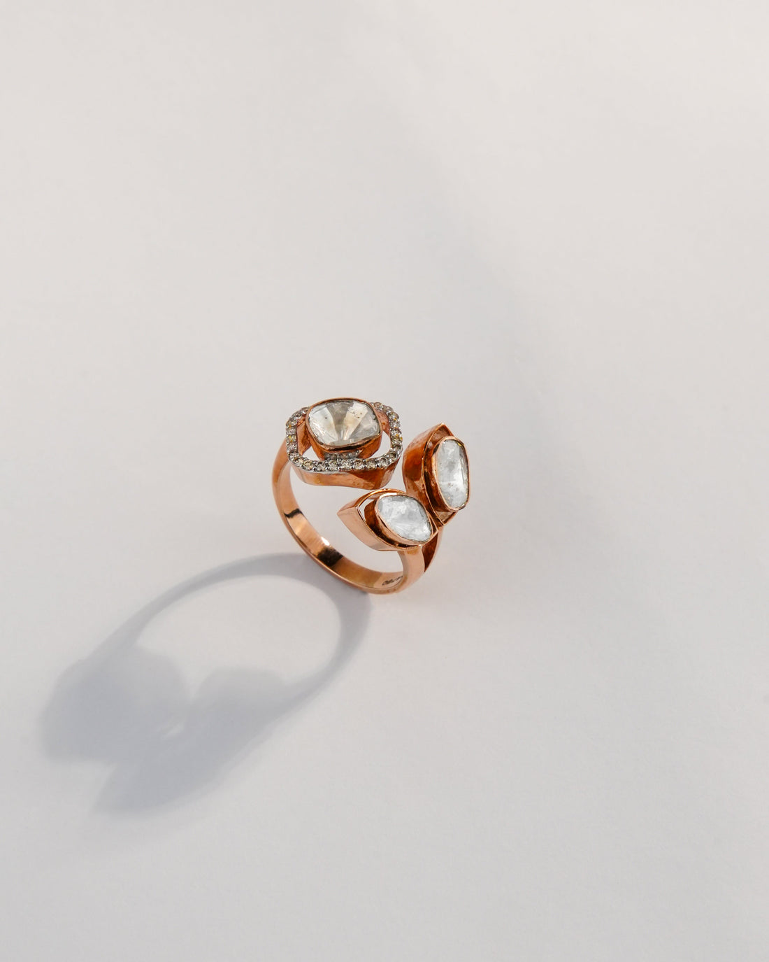 Riva Polki And Diamond Ring