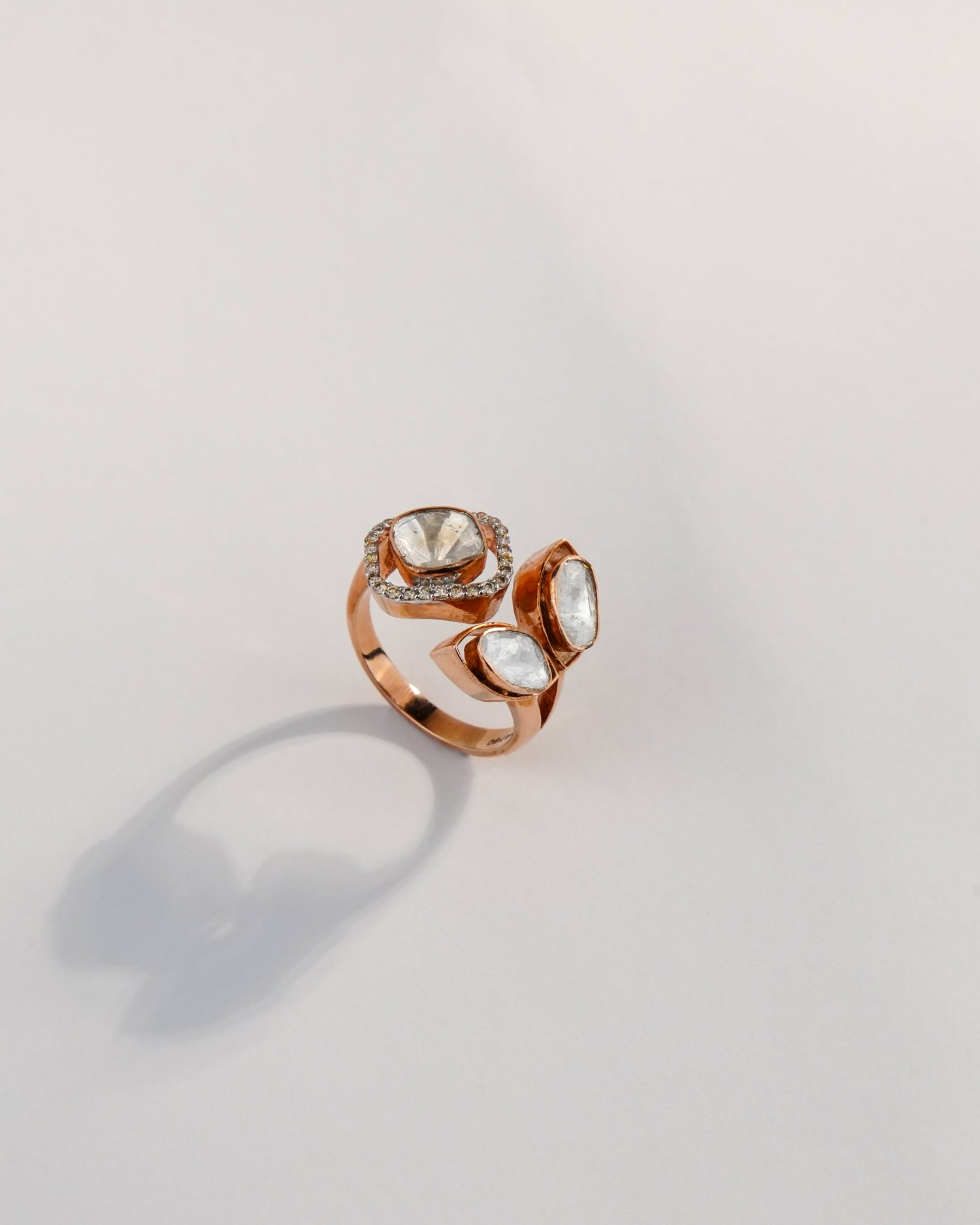 Riva Polki And Diamond Ring