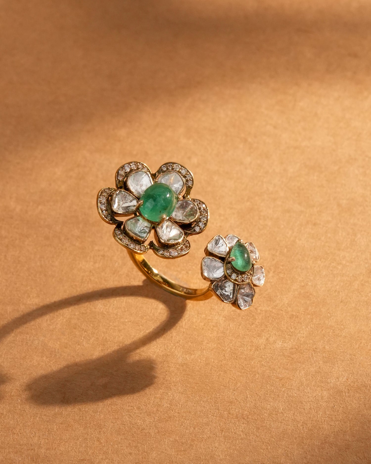 Samin Polki And Diamond Ring