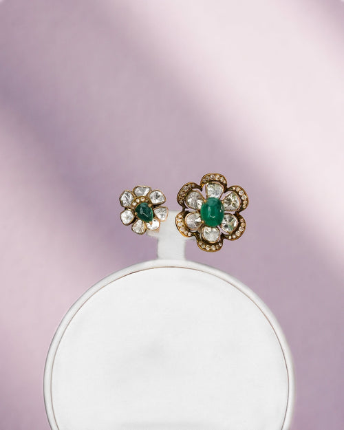 Samin Polki And Diamond Ring