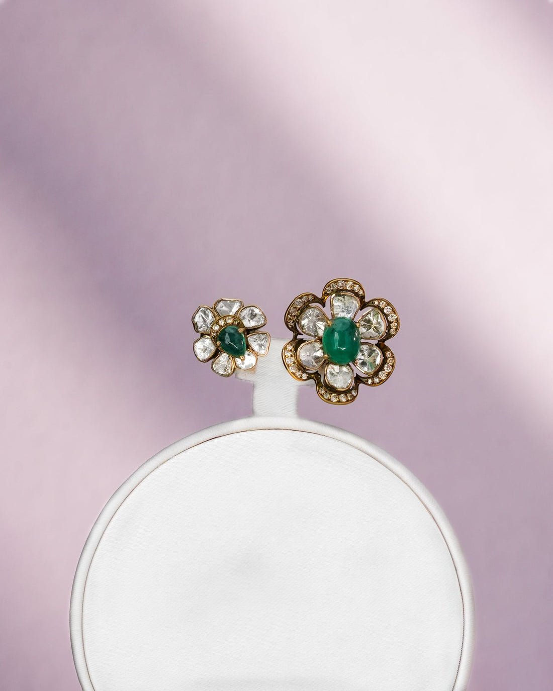 Samin Polki And Diamond Ring