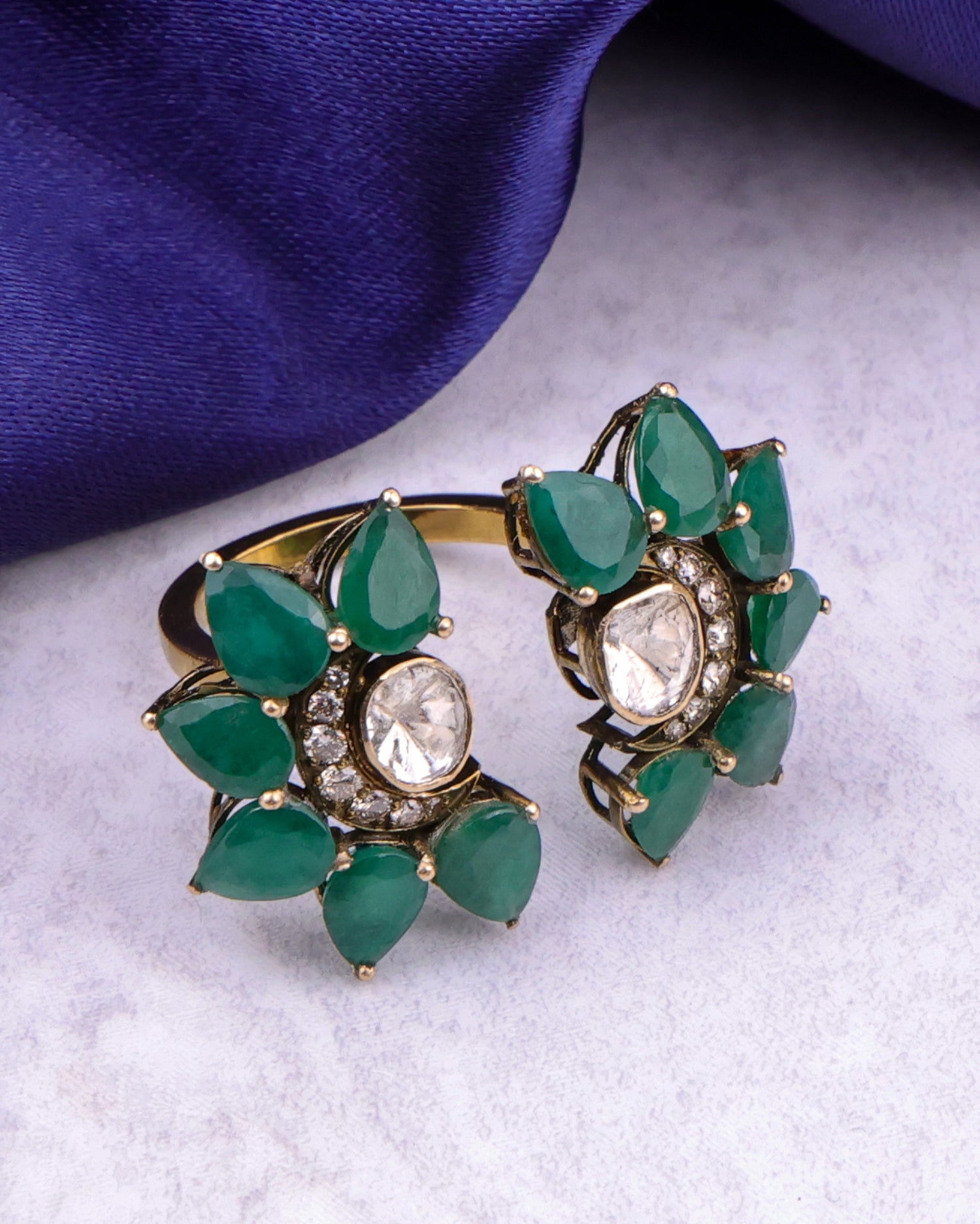 Zainab Polki And Diamond Ring