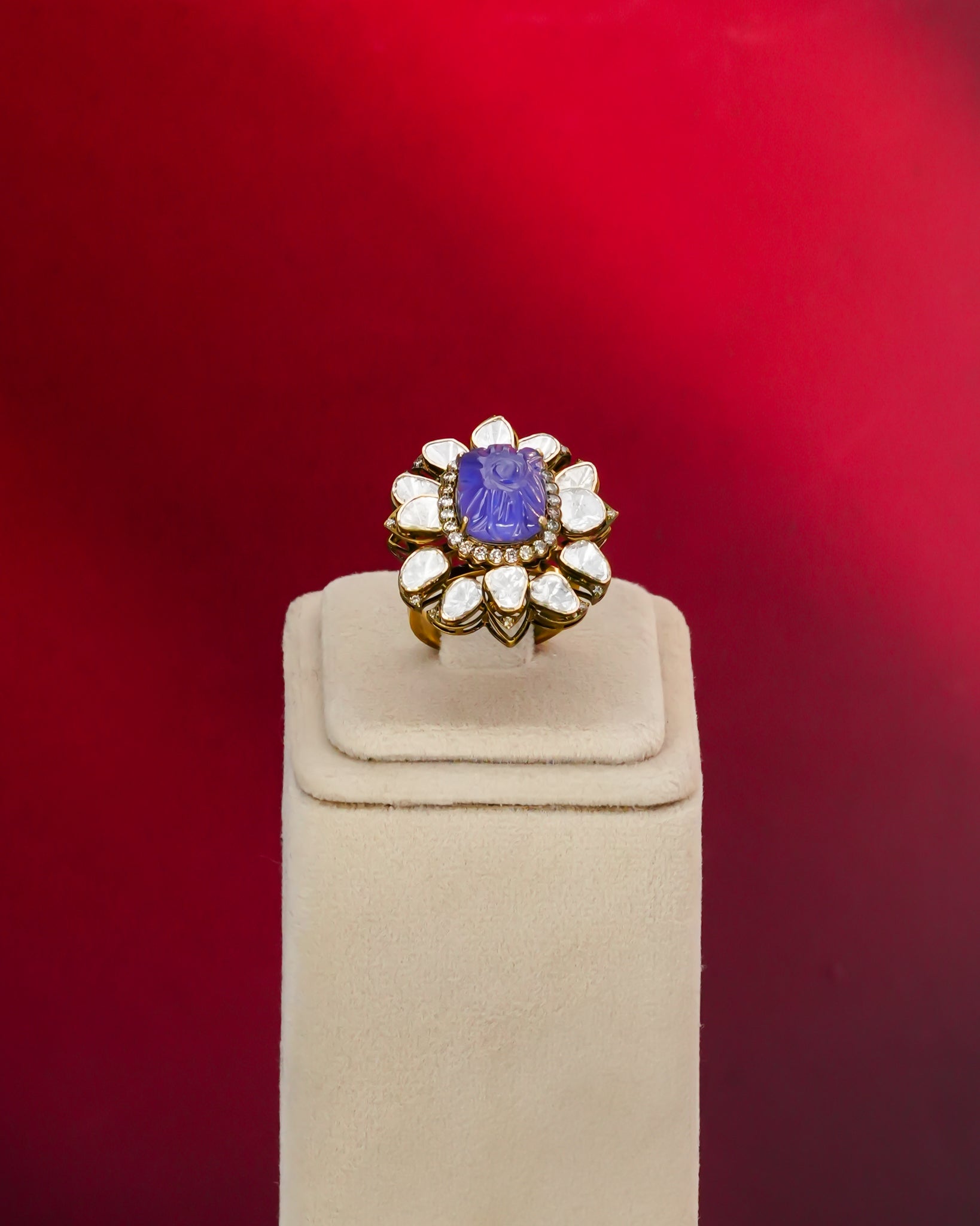 Natalie Polki And Diamond Ring