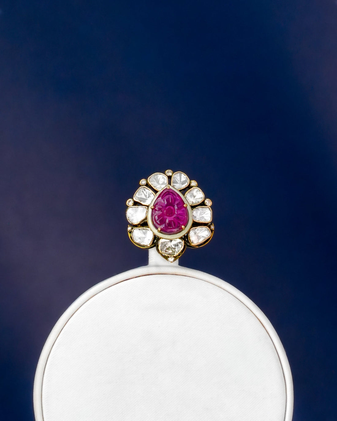 Aanya Polki And Diamond Ring