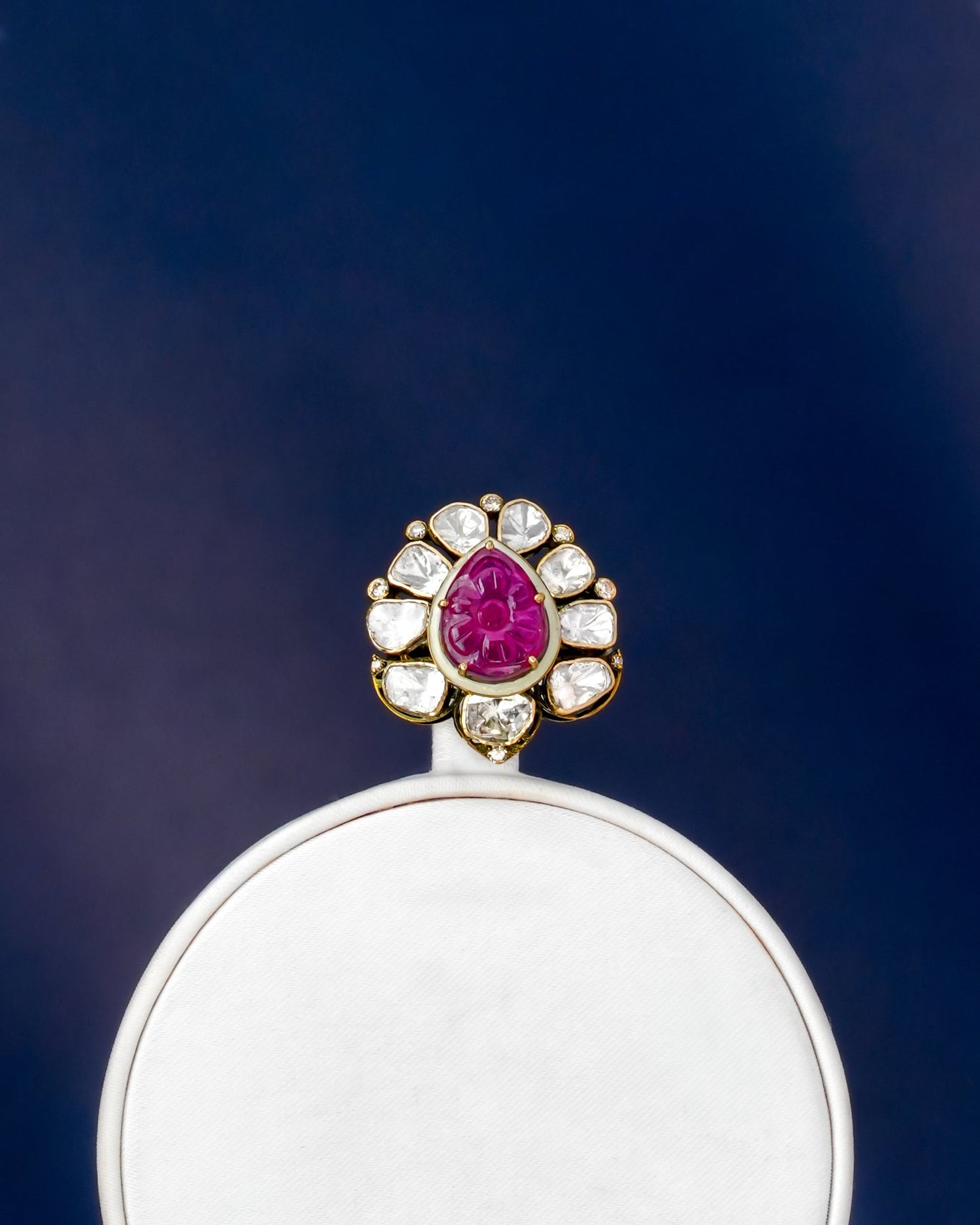 Aanya Polki And Diamond Ring