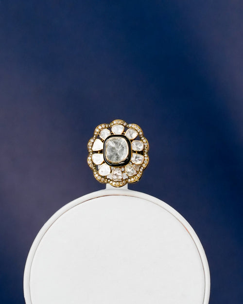 Aniya Polki And Diamond Ring