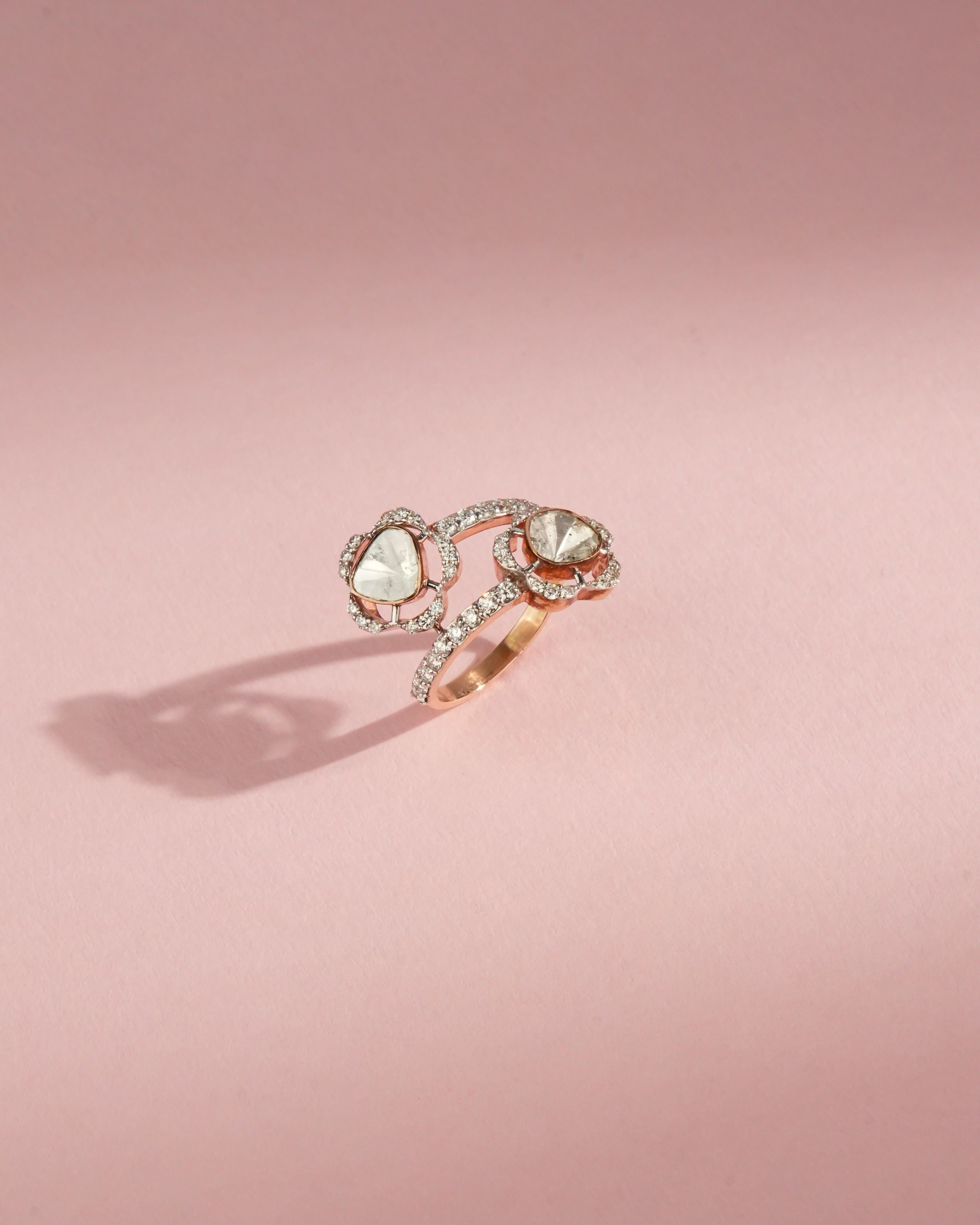 Bipra Polki And Diamond Ring