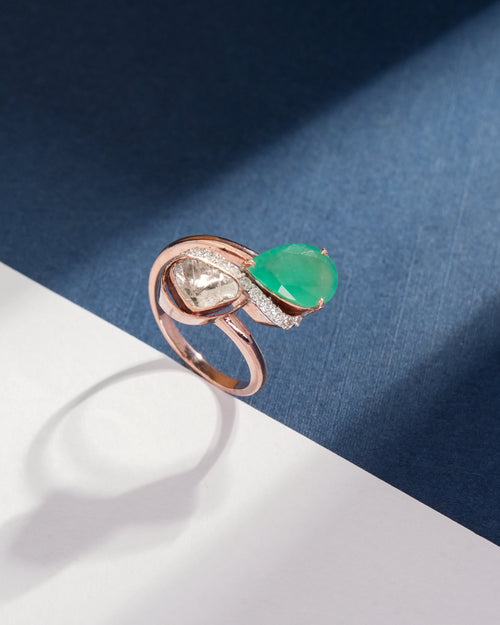 Kayla Polki And Diamond Ring