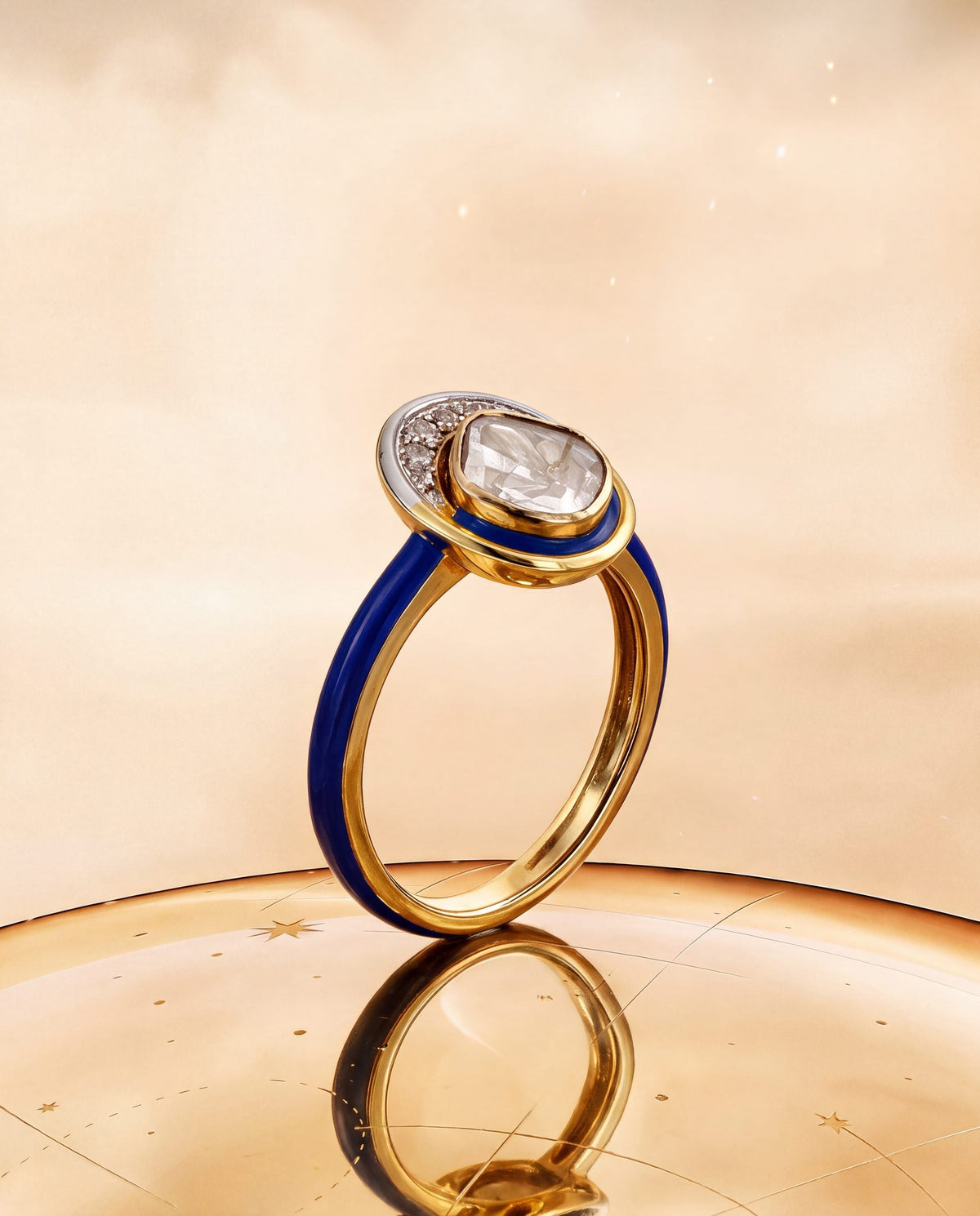 Nikita Polki And Diamond Ring