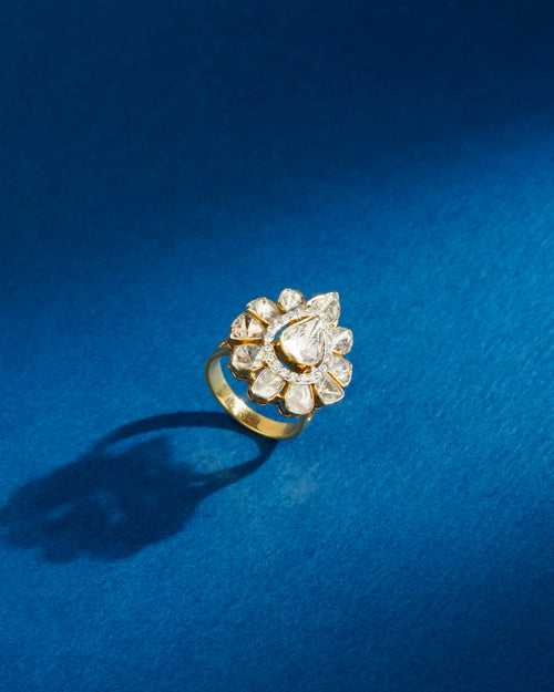 Deepthi Polki And Diamond Ring