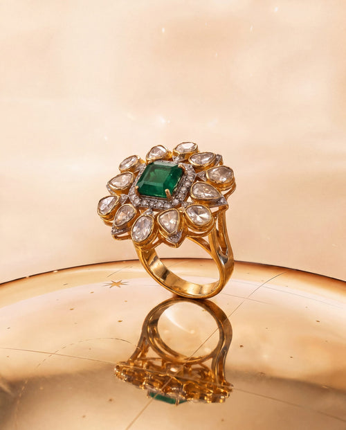 Azura Polki And Diamond Ring