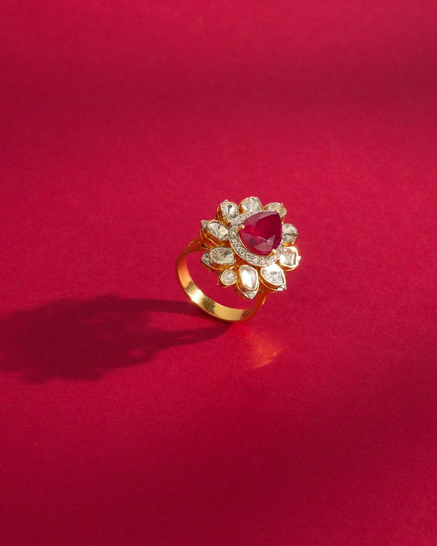 Kajal Polki And Diamond Ring