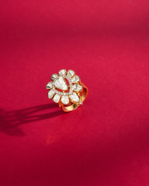 Deepthi Polki And Diamond Ring