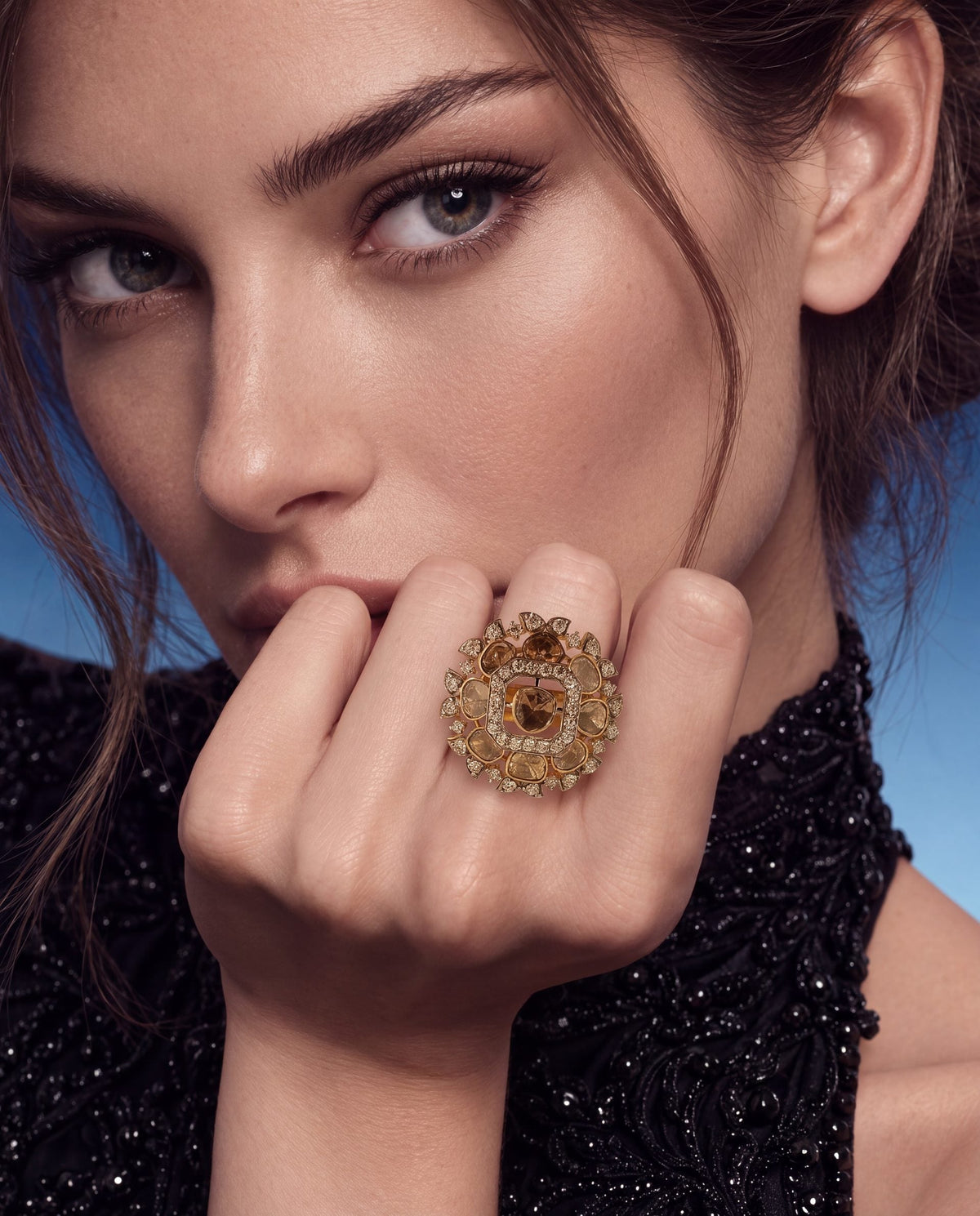 Anna Polki And Diamond Ring
