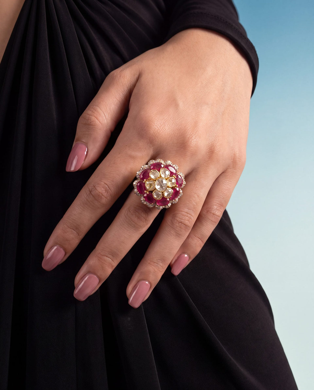 Shyla Polki And Diamond Ring