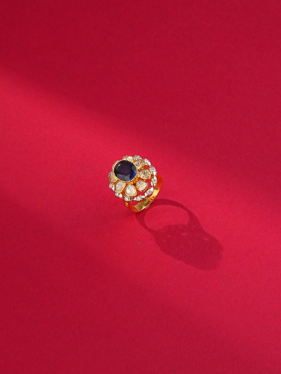 Aashi Polki And Diamond Ring