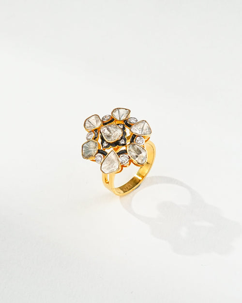 Tosha Polki And Diamond Ring