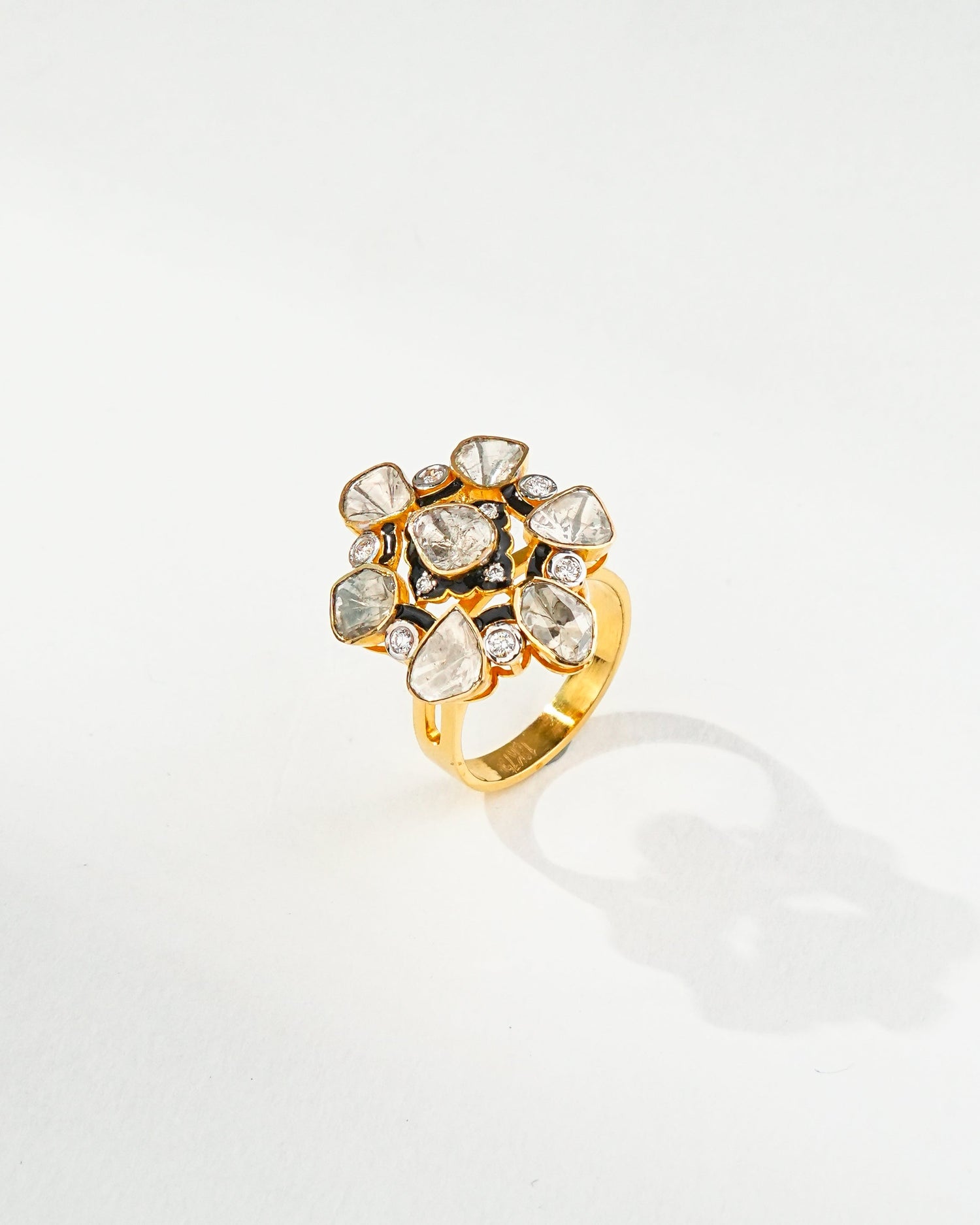 Tosha Polki And Diamond Ring