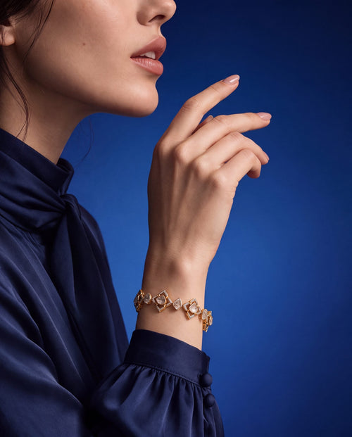 Tanaz Polki And Diamond Loose Bracelet