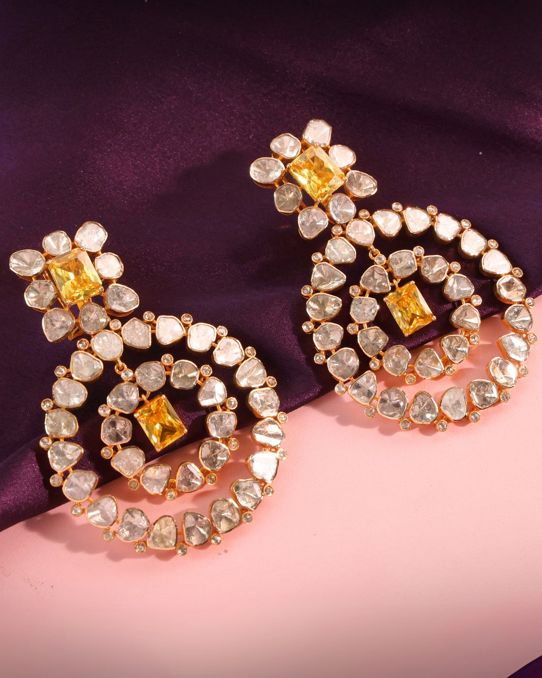 Sikha Polki Long Earrings