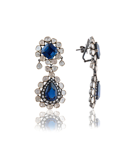 Khushi Polki Long Earrings