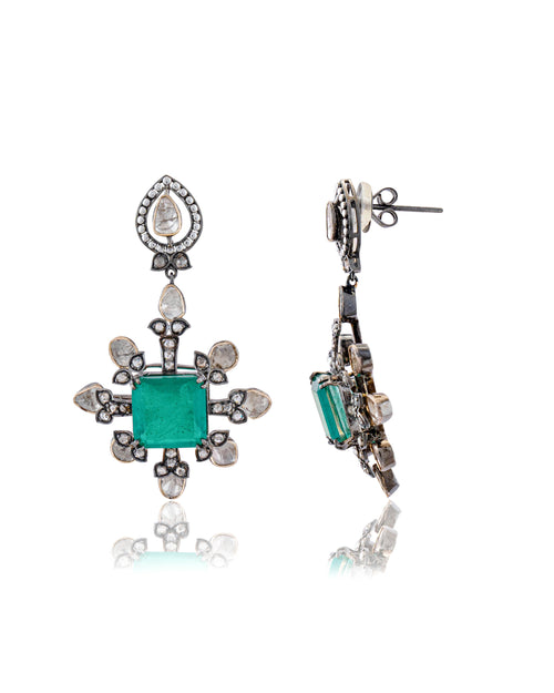 Rutvi Polki Long Earrings