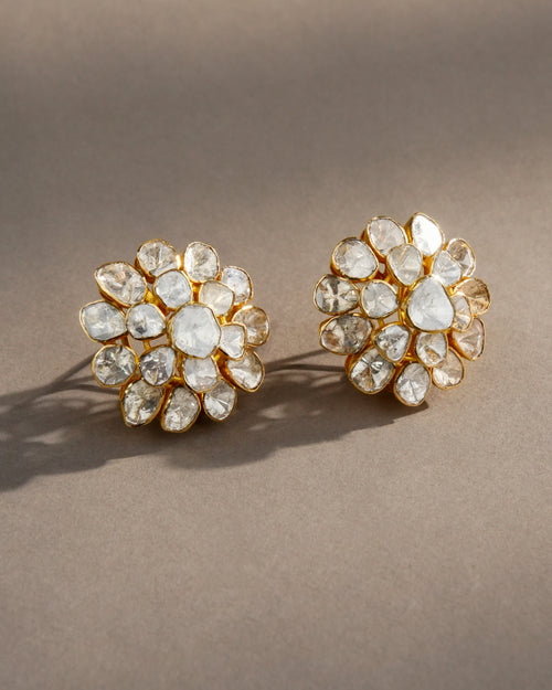 Polvina Polki Long Earrings