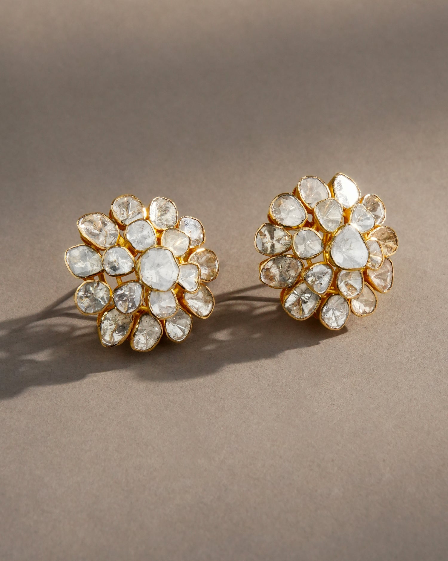 Polvina Polki Long Earrings