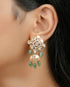 Tania Polki And Diamond Long Earrings