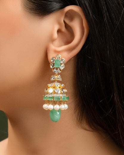 Samaira Polki And Diamond Jhumkas