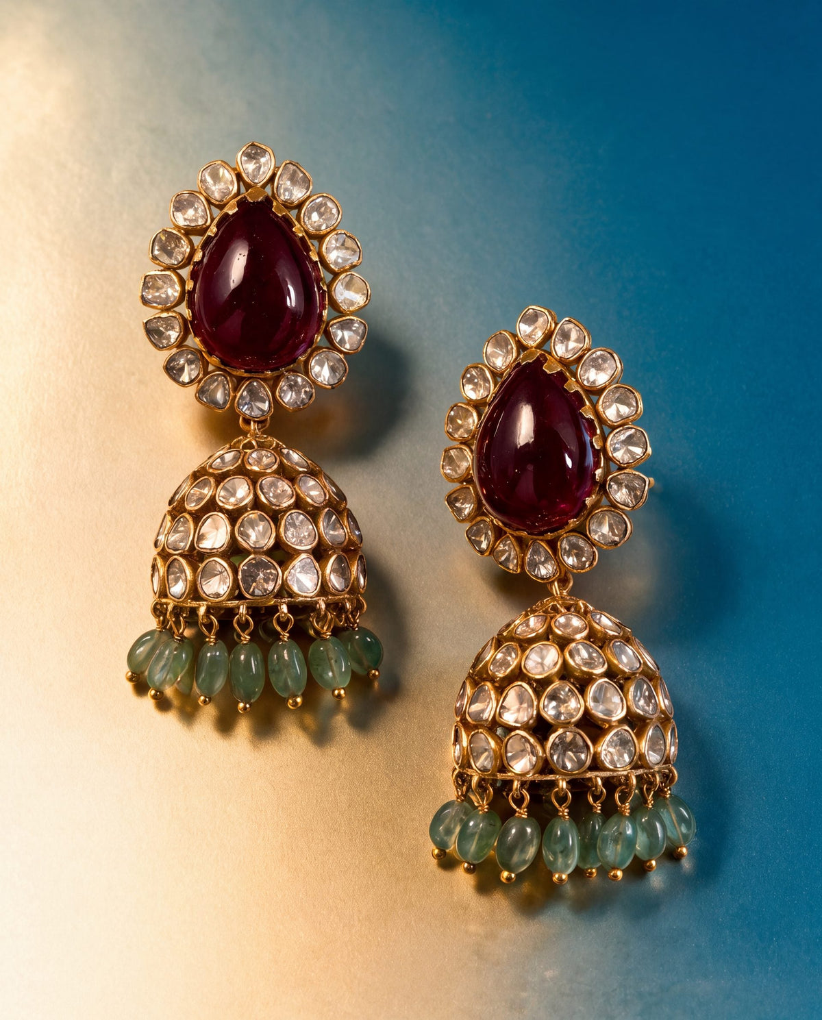 Nisha Polki Jhumkas