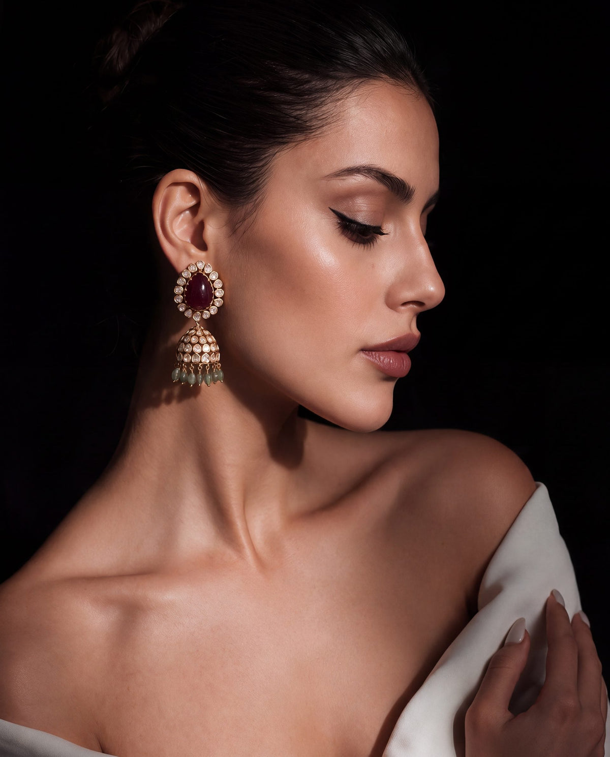 Nisha Polki Jhumkas