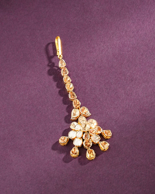 Ikshita Polki And Diamond Maangtika