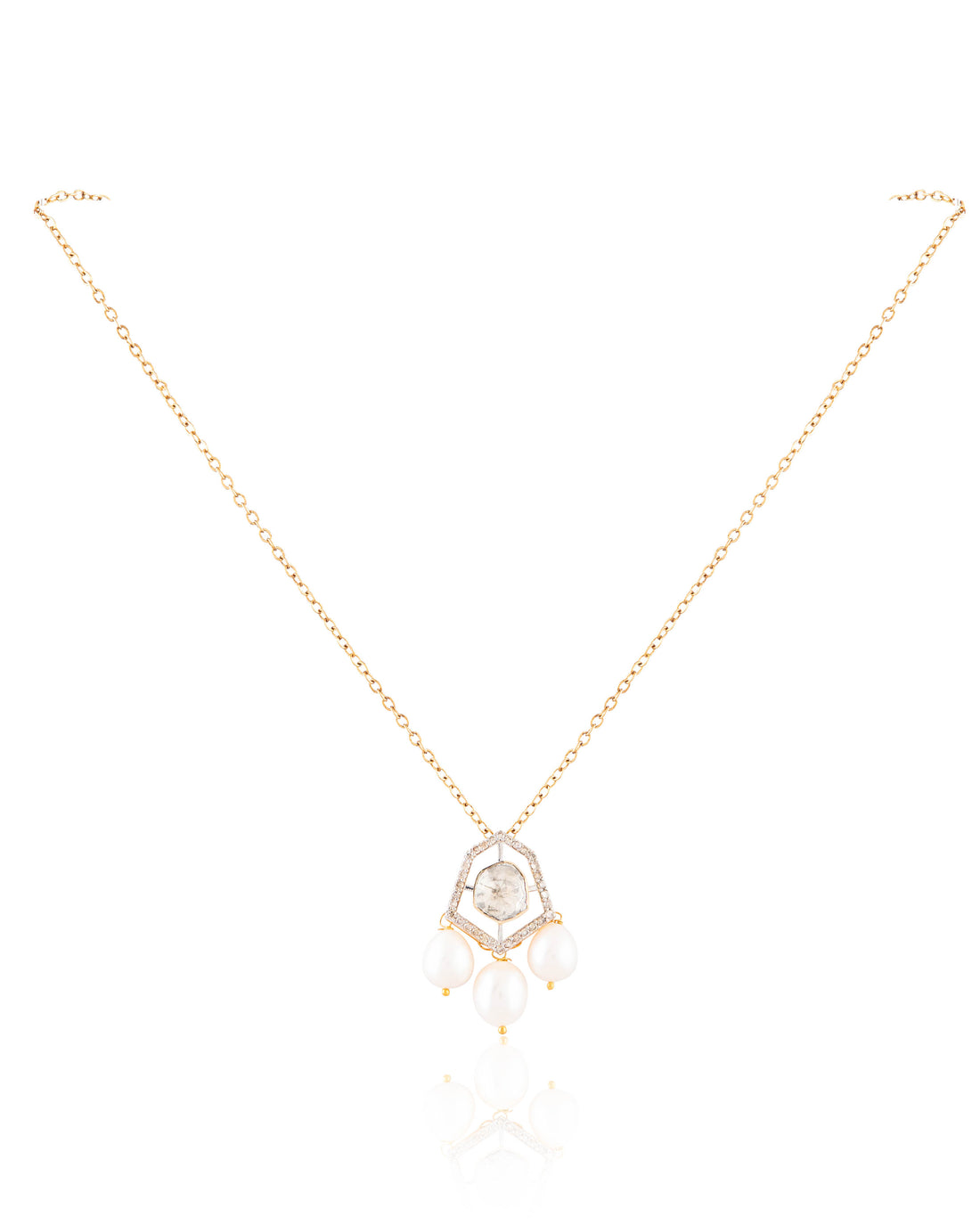 Harpreet Polki And Diamond Pendant