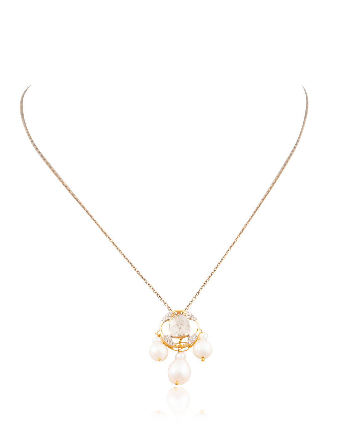 Vriddhi Polki And Diamond Pendant