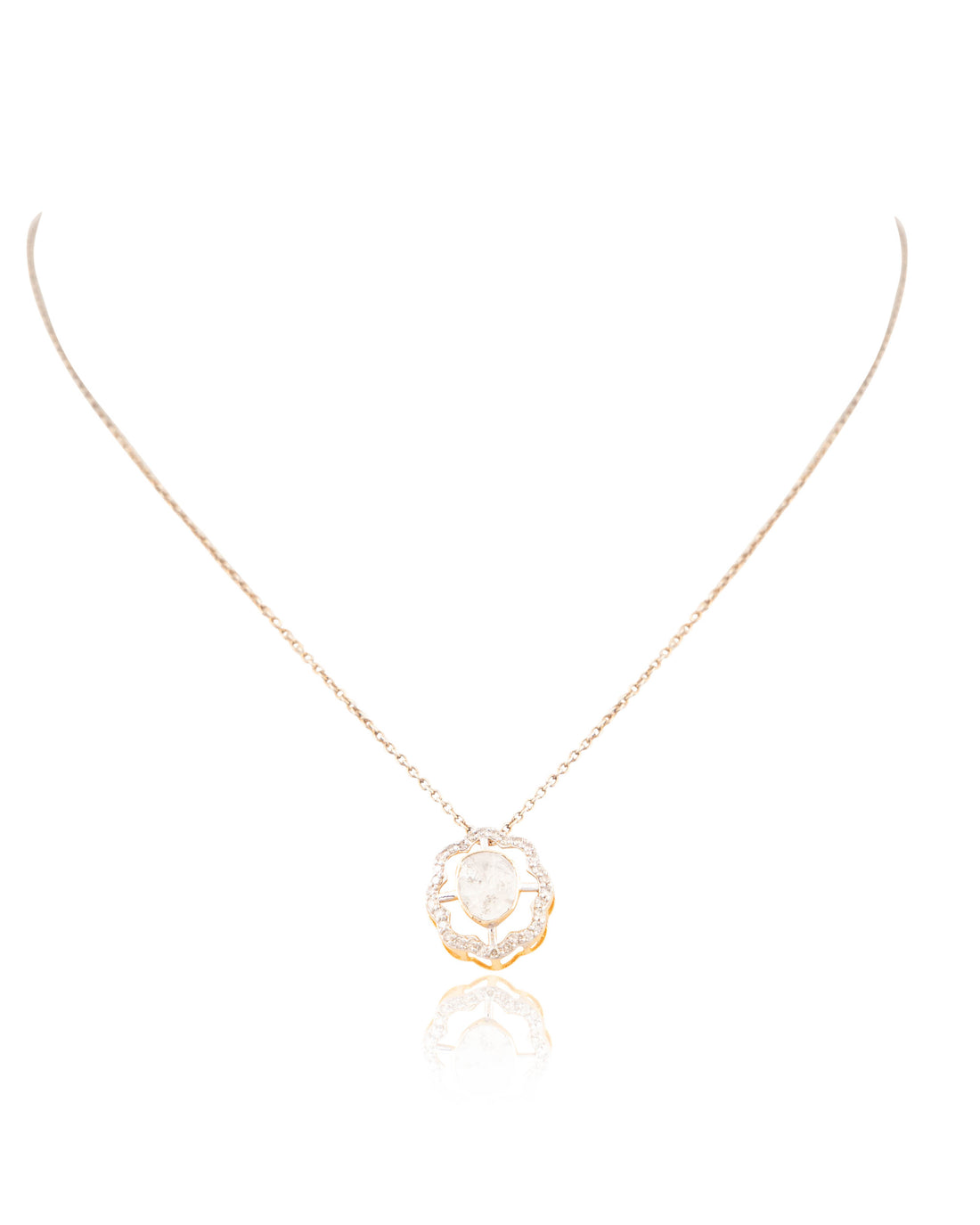 Pragya Polki And Diamond Pendant