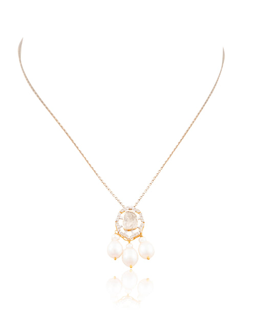 Pariniti Polki And Diamond Pendant
