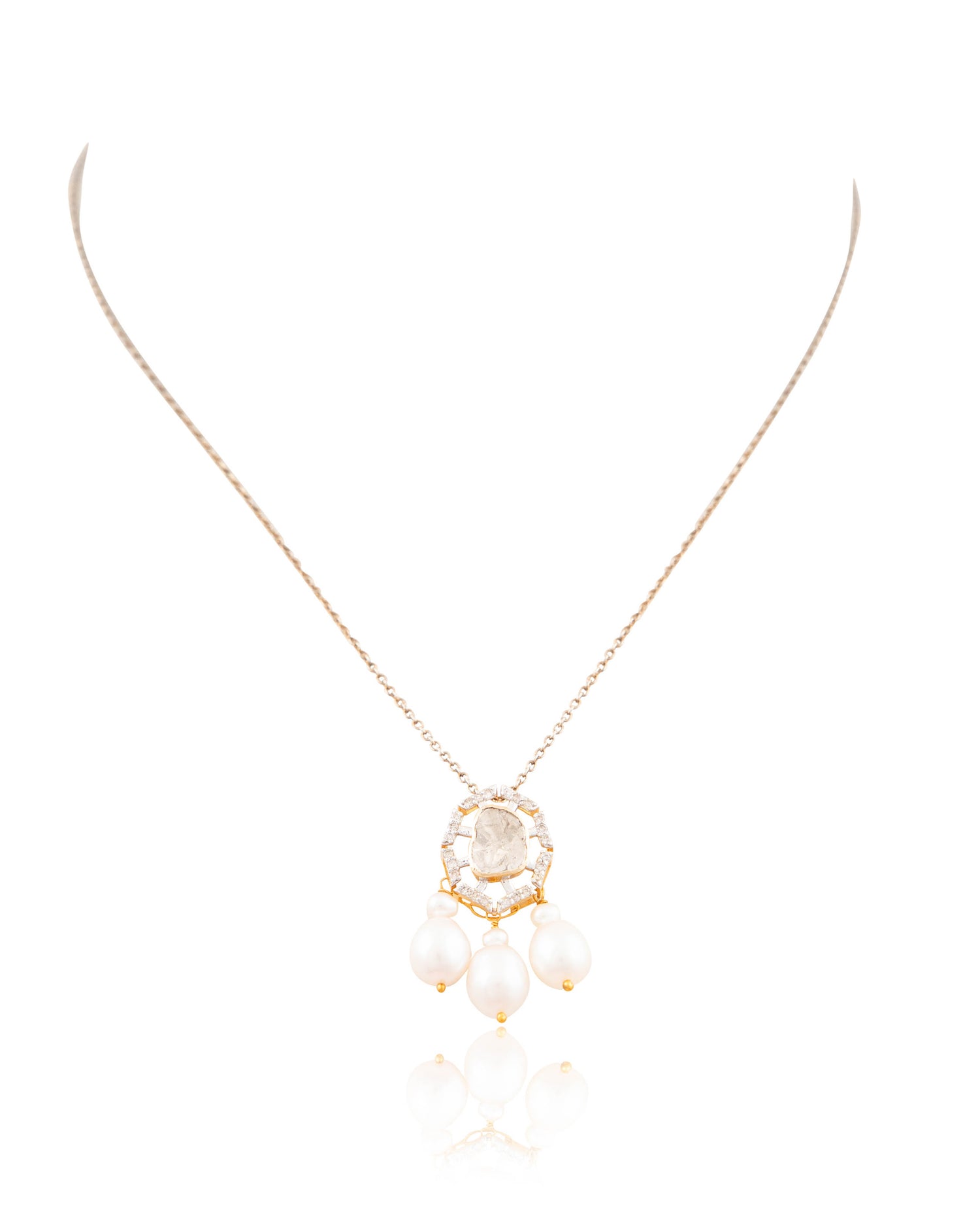 Pariniti Polki And Diamond Pendant