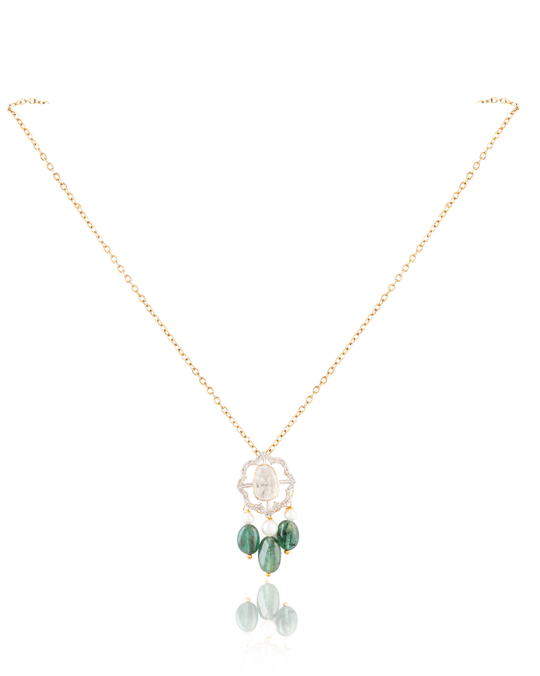 Sancheti Pendant And Anahita Tops Polki And Diamond Set