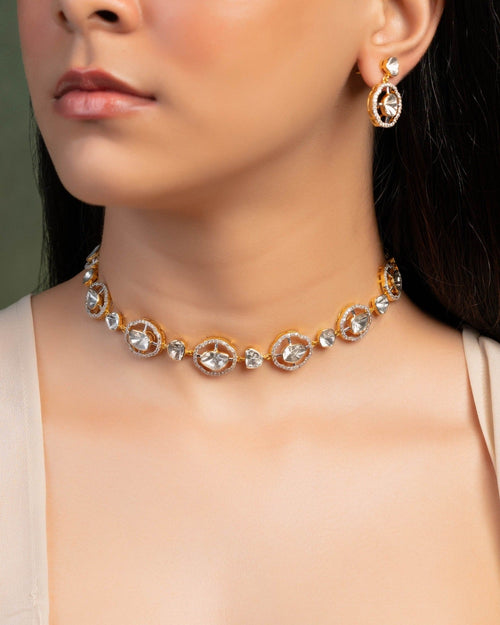 Swati Polki And Diamond Choker