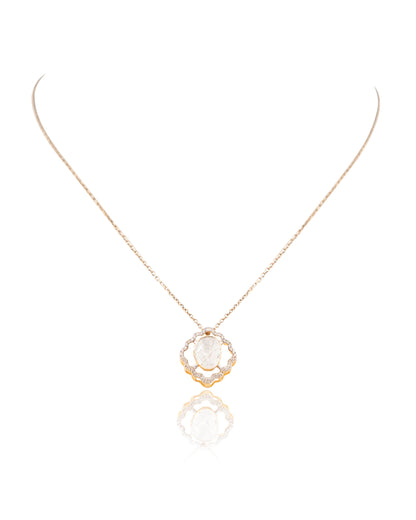 Tejaswi Polki And Diamond Pendant