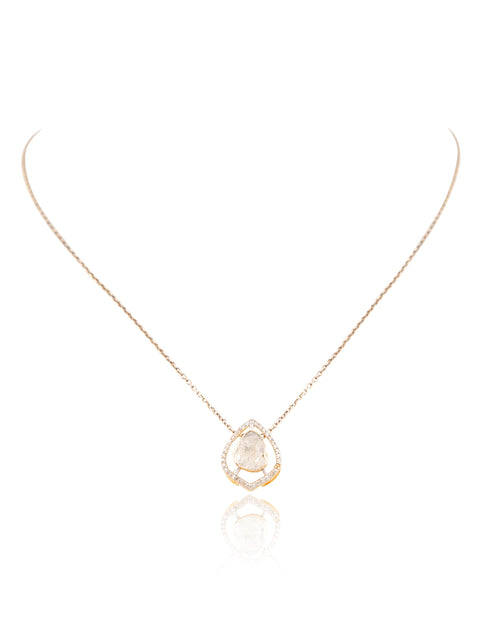 Jessica Pendant And Ria Tops Polki And Diamond Set