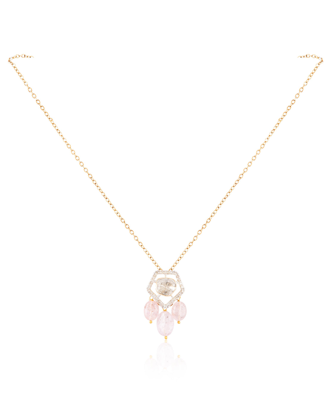 Valeria Polki And Diamond Pendant