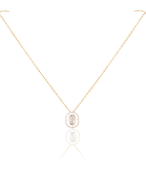 Medhya Pendant And Zohra Tops Polki And Diamond Set