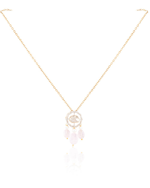 Asmita Pendant And Tanvisha Tops Polki And Diamond Set