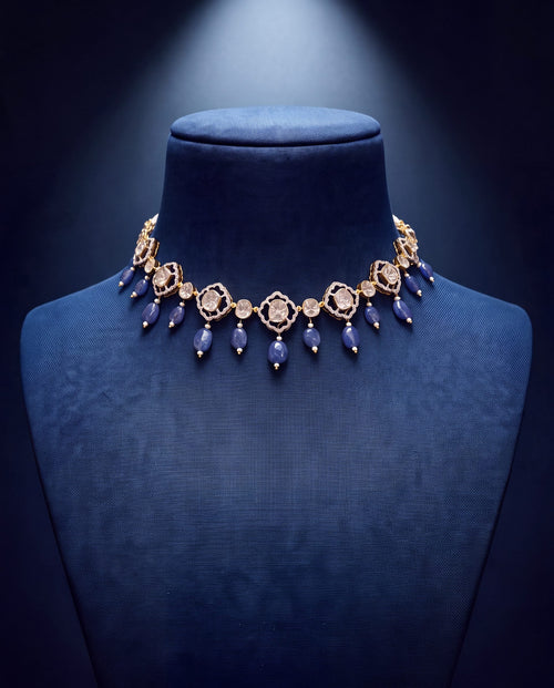 Priyanka Polki And Diamond Choker
