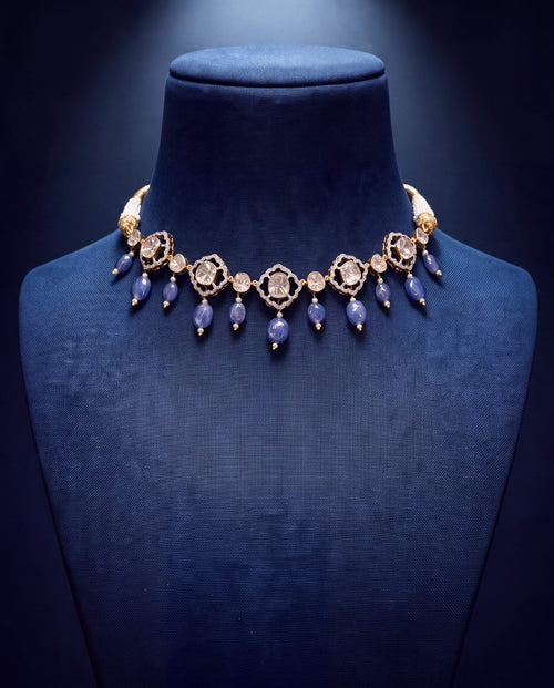 Priyanka Polki And Diamond Choker