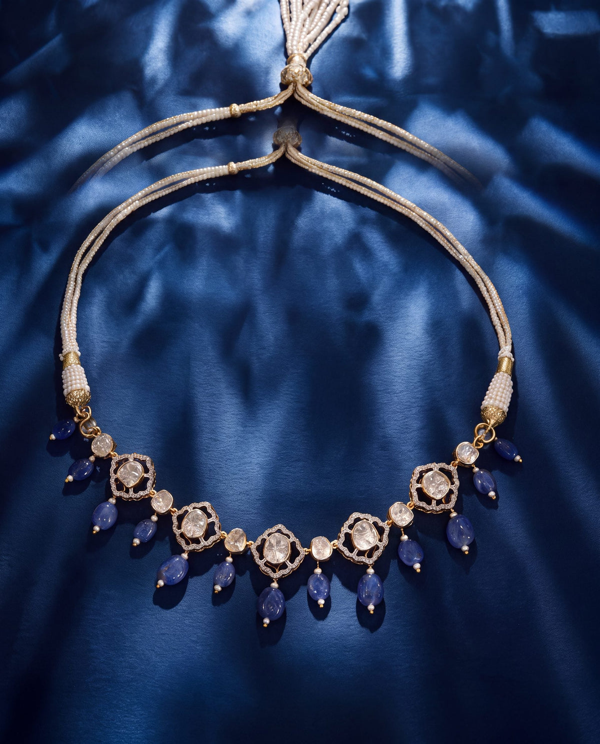 Priyanka Polki And Diamond Choker