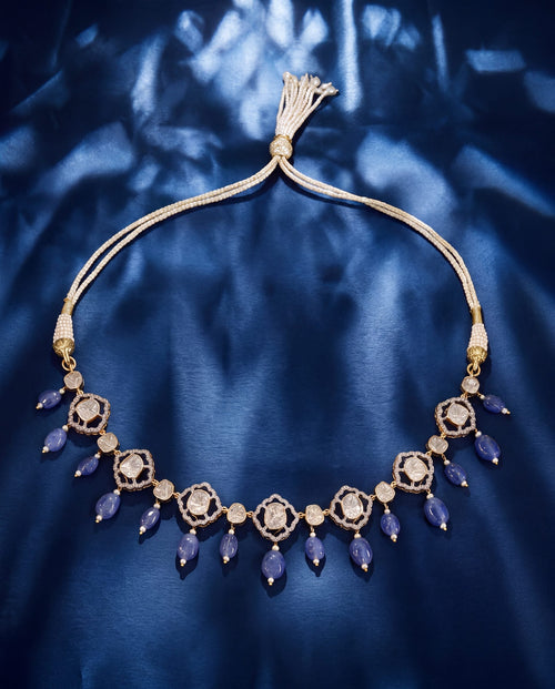 Priyanka Polki And Diamond Choker
